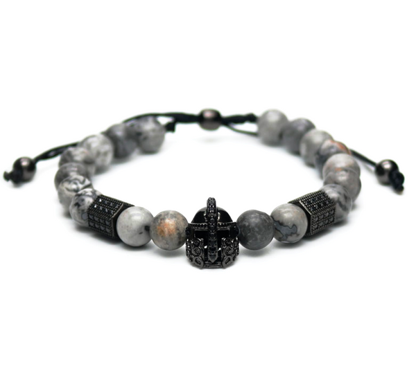 stone jasper gemstone men's bracelet natural luxury